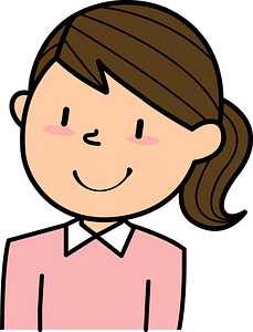 Smiling Anime Cartoon Woman