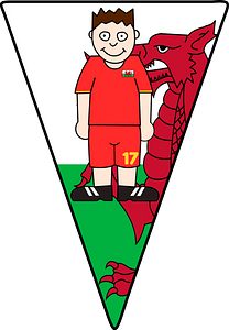 Pennant Soccerplayer Wales 2021