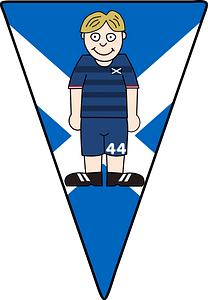 Pennant Soccerplayer Scotland 2021