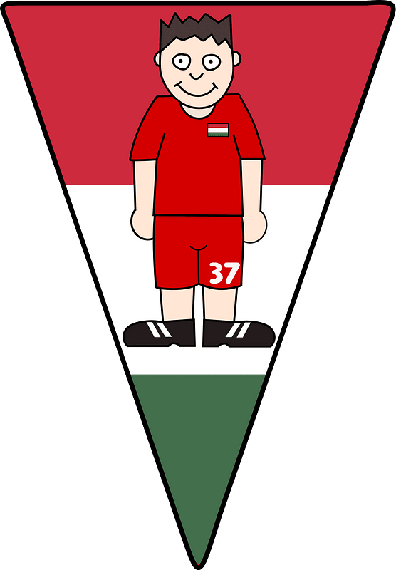 Pennant Soccerplayer Hungary 2021
