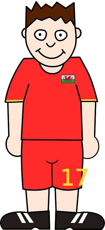 Soccerplayer Wales 2021