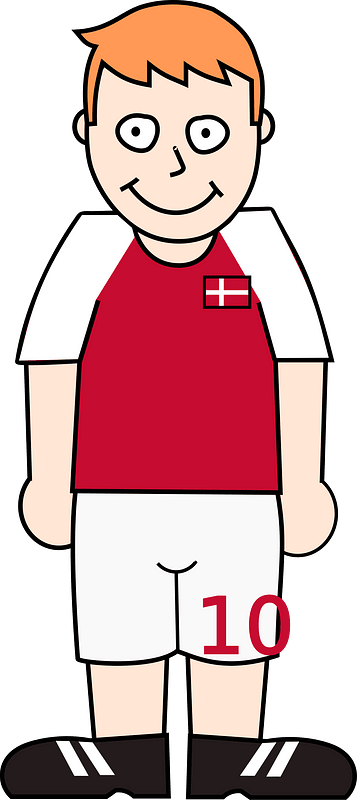 Soccerplayer Denmark 2021