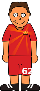 Soccerplayer Northern Macedonia 2021