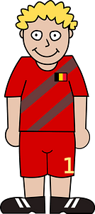 Soccerplayer Belgium 2021