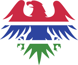 Gambian flag eagle emblem