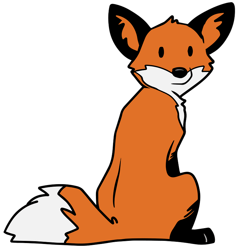 Cute Cartoon Fox - Colour Remix