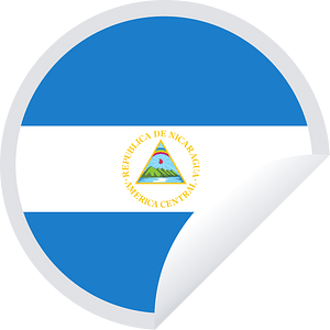 Nicaraguan flag sticker
