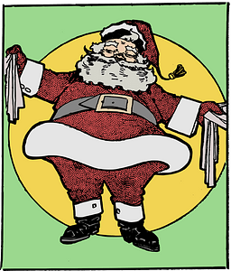 Santa in a Circle