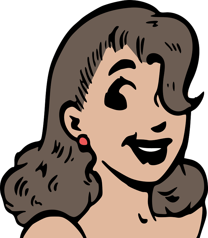 Female comic head