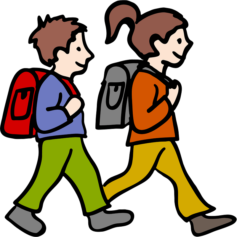 Boy and Girl Students - Colour Remix
