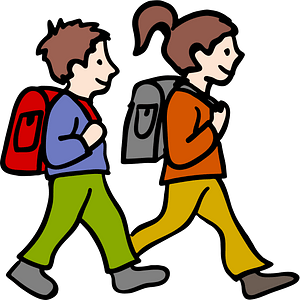 Boy and Girl Students - Colour Remix