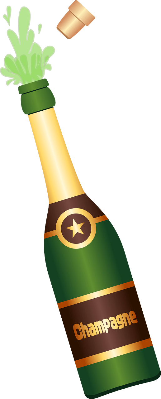 Champagne Bottle - Open