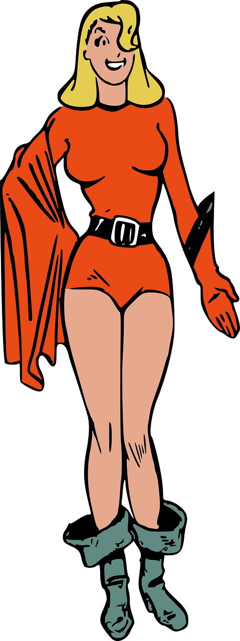 Retro Female Superhero