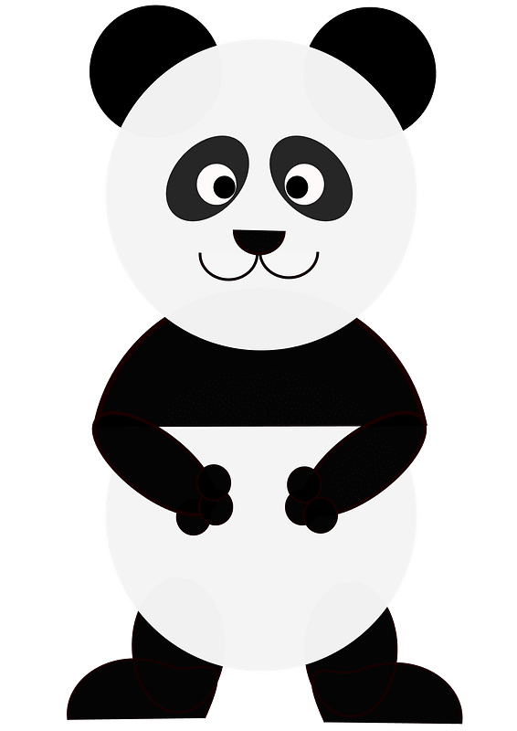 Panda bear cartoon