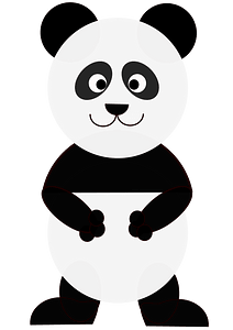 Panda bear cartoon