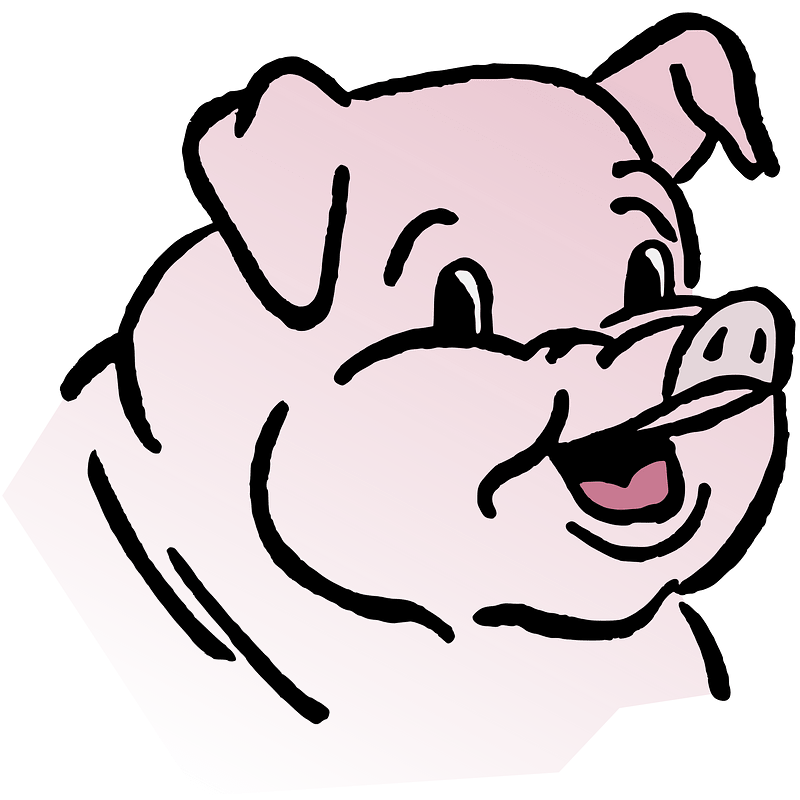 Cartoon Pig Head