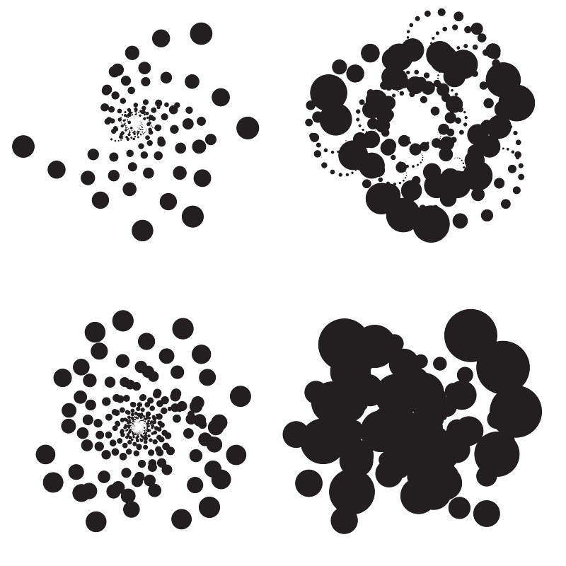 Dotted black paint splatter
