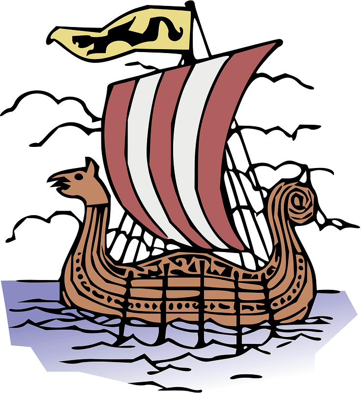 Viking Boat - Colour Remix