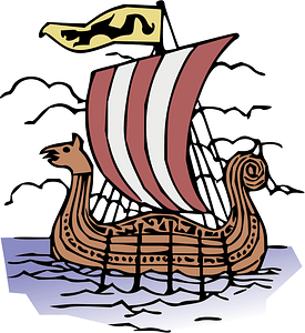 Viking Boat - Colour Remix