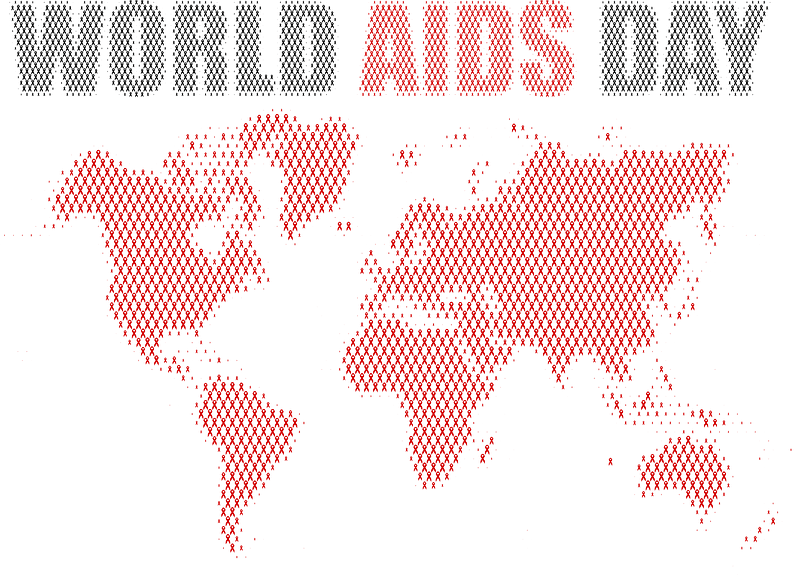 World AIDS Day World Map