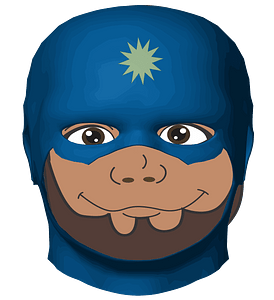 Superhero in a Mask