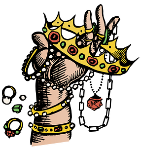Hand on the Crown Jewels - Colour