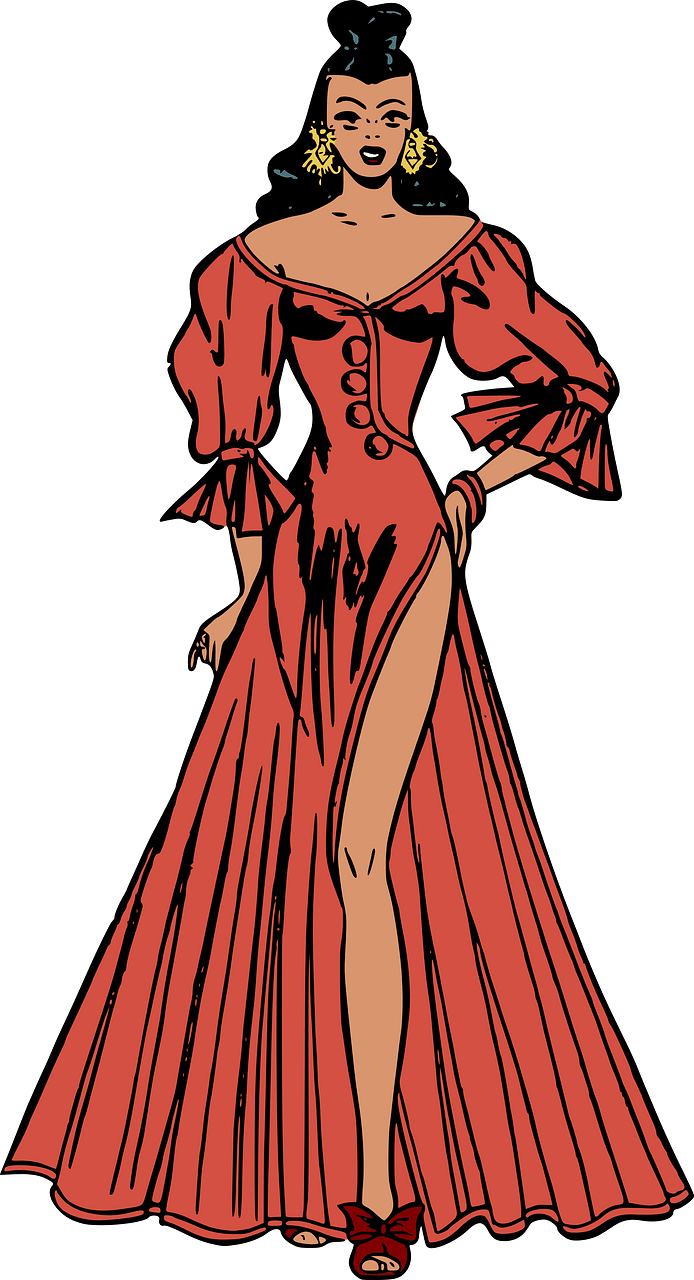 Woman in dress