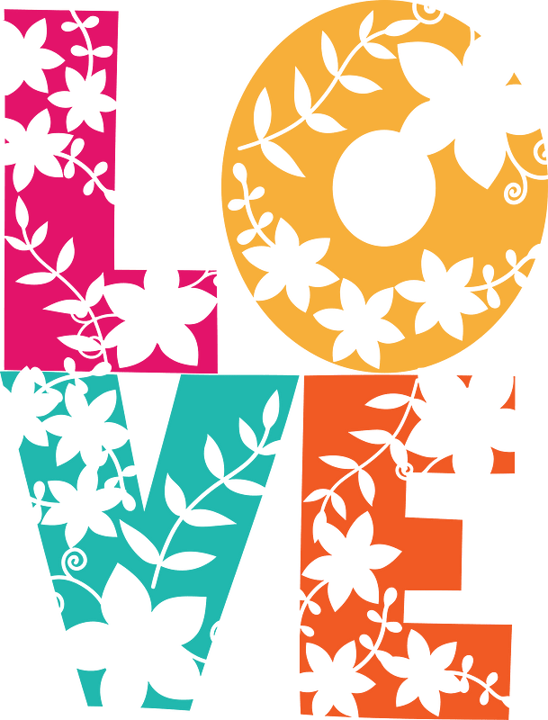 Floral Love By Vera Kratochvil Negative Space