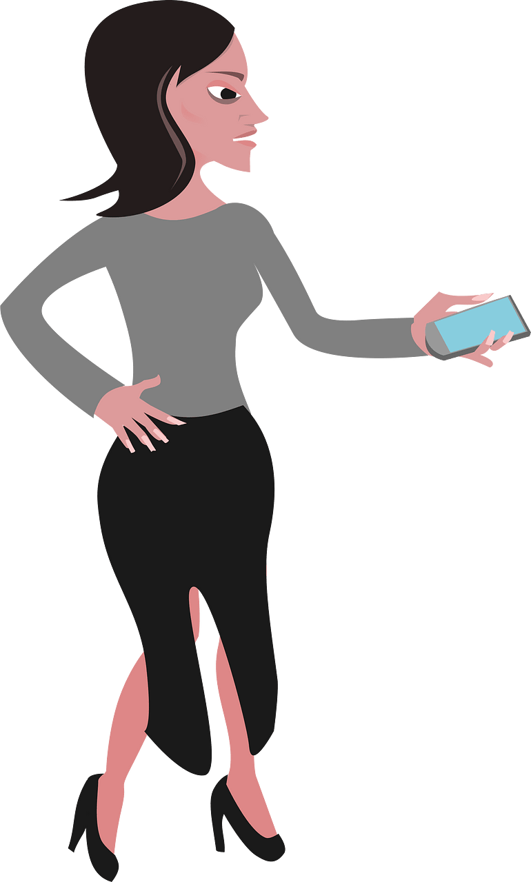 Woman on Mobile Device