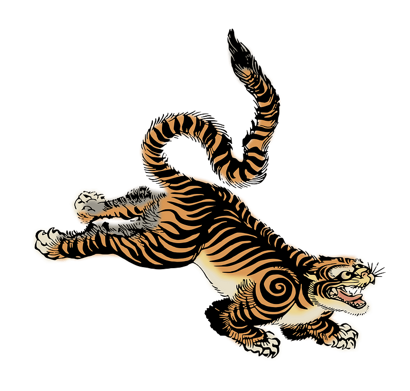 Traditional Japanese tiger