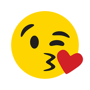 Kiss emoji (color)