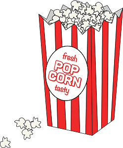 Movie Popcorn with Logo
