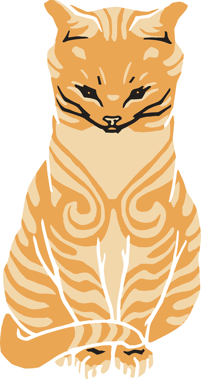 Vintage Cat Illustration