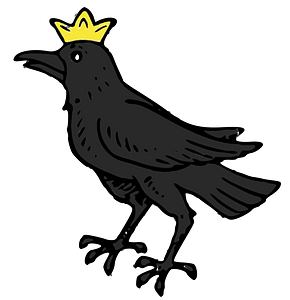 Raven with Crown