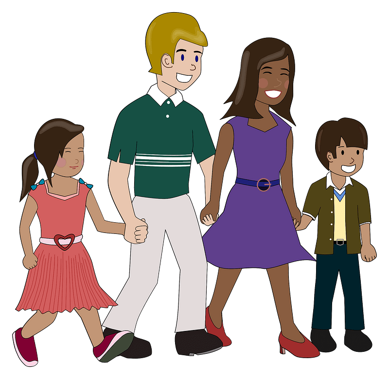 Ridiculously Happy Biracial Family