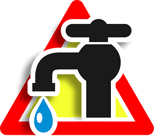 Warning leak icon