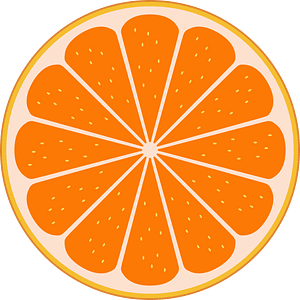 Orange slice by Rones