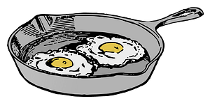 Fry Pan with Eggs