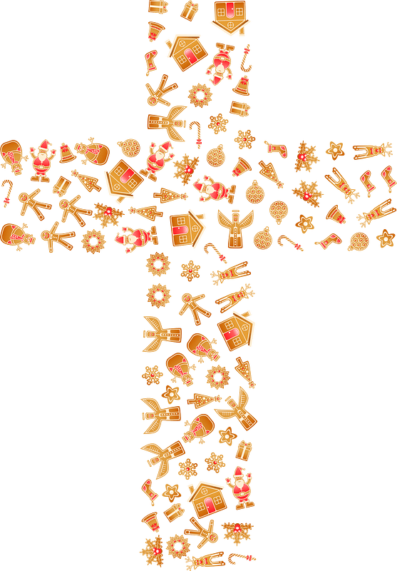 Christmas Gingerbread Cross