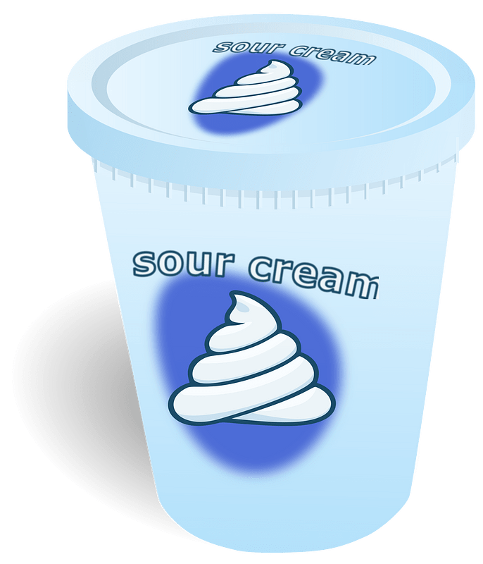 Soured Cream Container