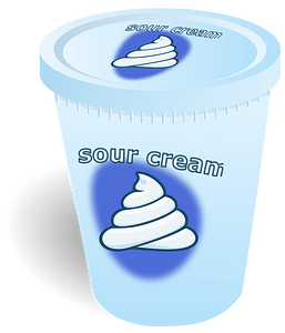 Soured Cream Container