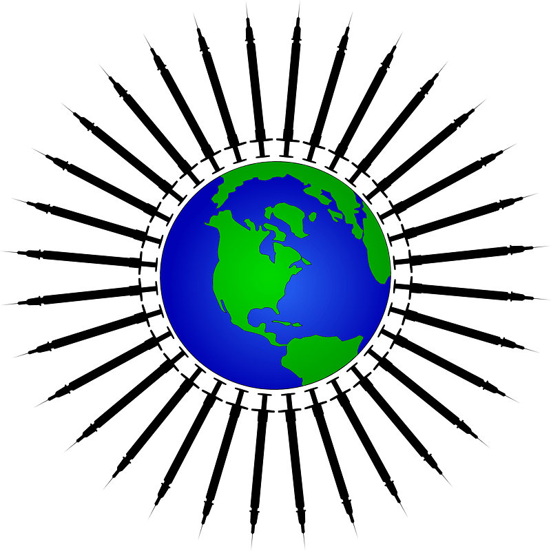 Syringes Halo Earth