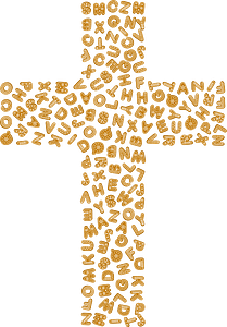 Gingerbread Alphabet Cross