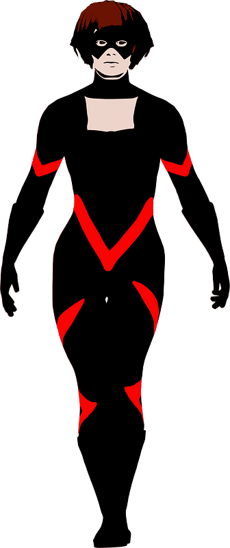 Superheroine pose 1