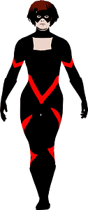Superheroine pose 1
