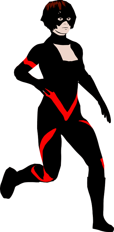 Superheroine pose 2