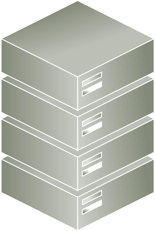 Axonometric Server vector