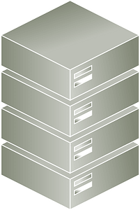 Axonometric Server vector