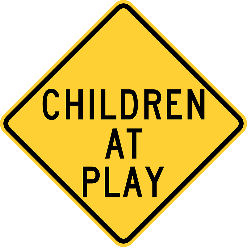 Children At Play Sign