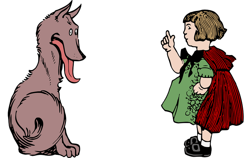 Little Red Riding Hood and Wolf